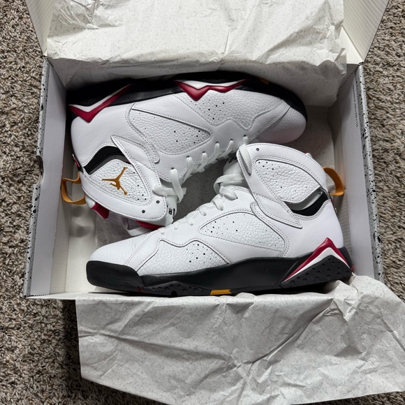 Air Jordan 7 Retro White Sneakers - Picture 2 of 13